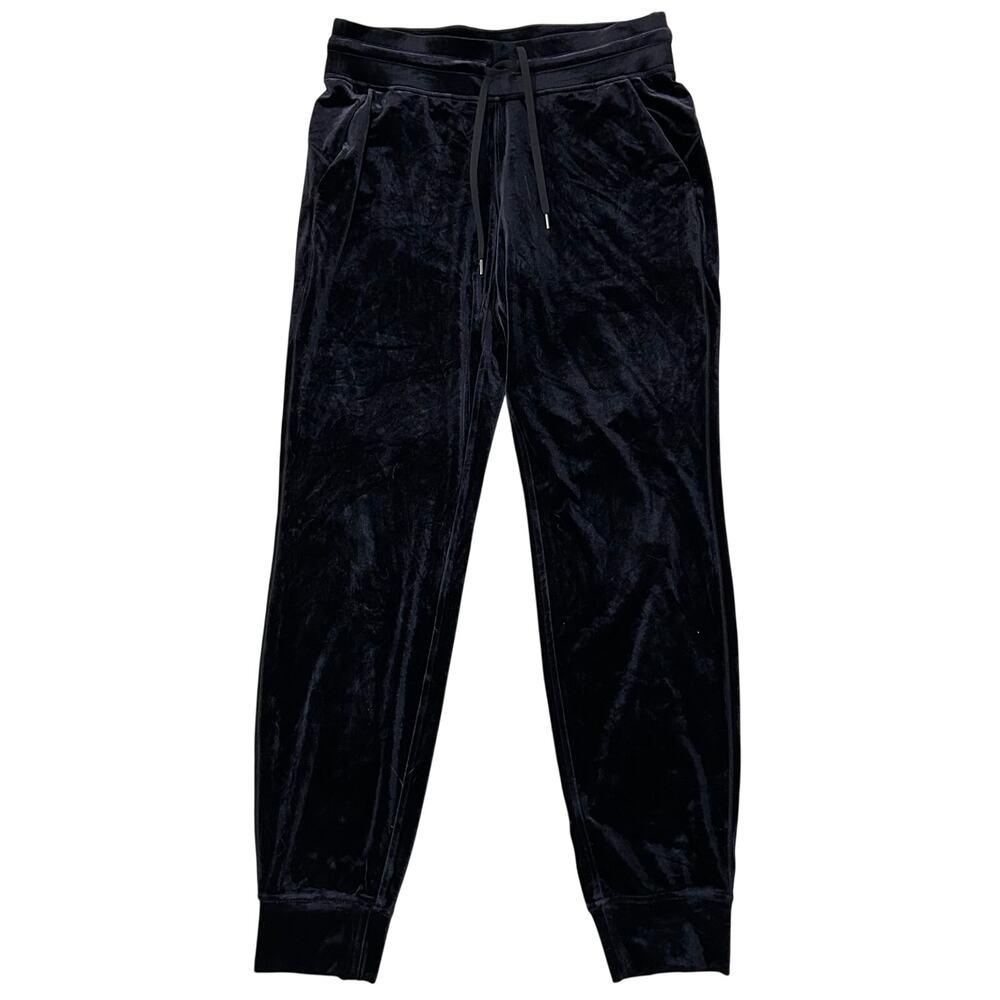 Lululemon Ready to Crush Jogger 8 Black Velvet High Rise Tapered Velour Drawcord